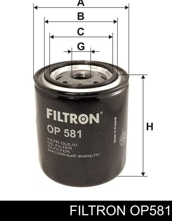 Do koszyka OP581 Filtron Filtr oleju