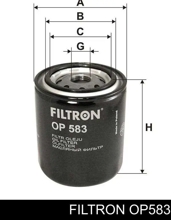 Do koszyka OP583 Filtron Filtr oleju