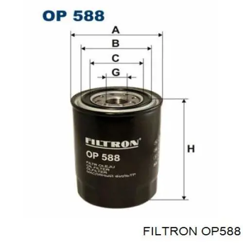 Filtr oleju Filtron OP588 cena, od 14,66 USD