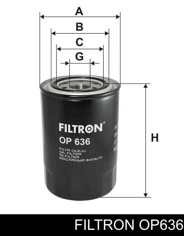 Do koszyka OP636 Filtron Filtr oleju