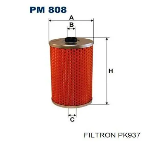Filtr paliwa Filtron PK937 cena, od 9,28 USD