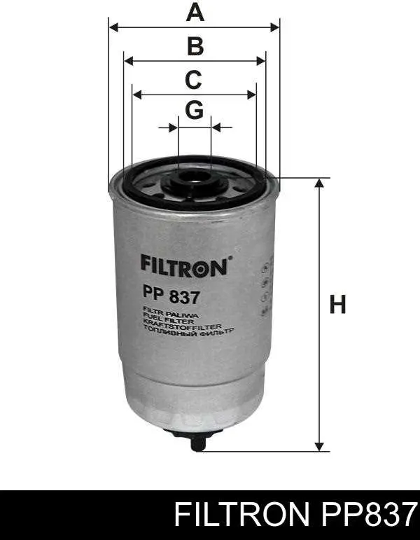 Do koszyka PP837 Filtron Filtr paliwa