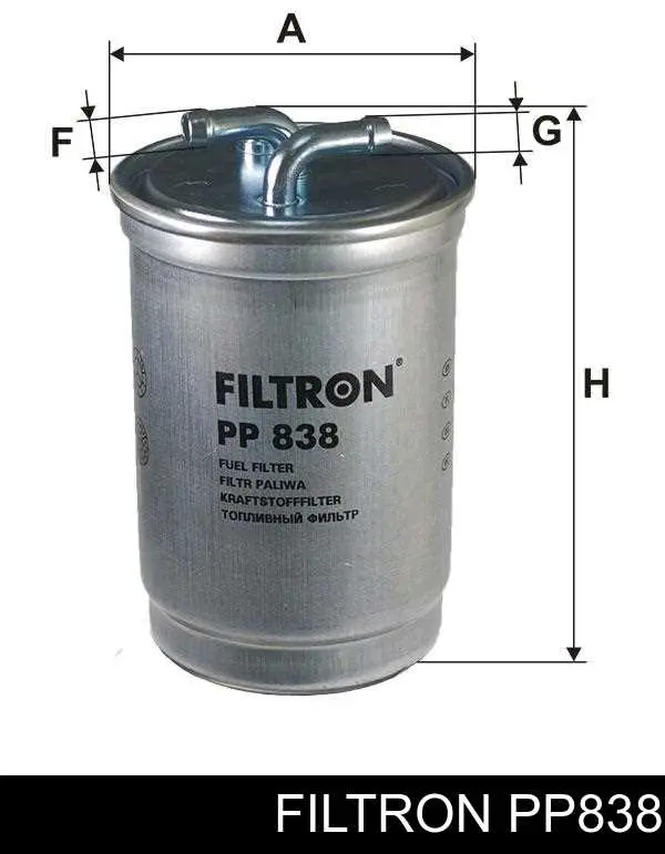 Do koszyka PP838 Filtron Filtr paliwa