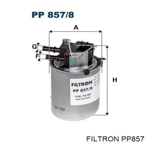 Do koszyka PP857 Filtron Filtr paliwa