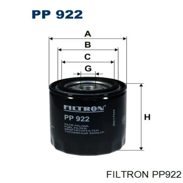 Filtr paliwa Filtron PP922 cena, od 12,89 USD