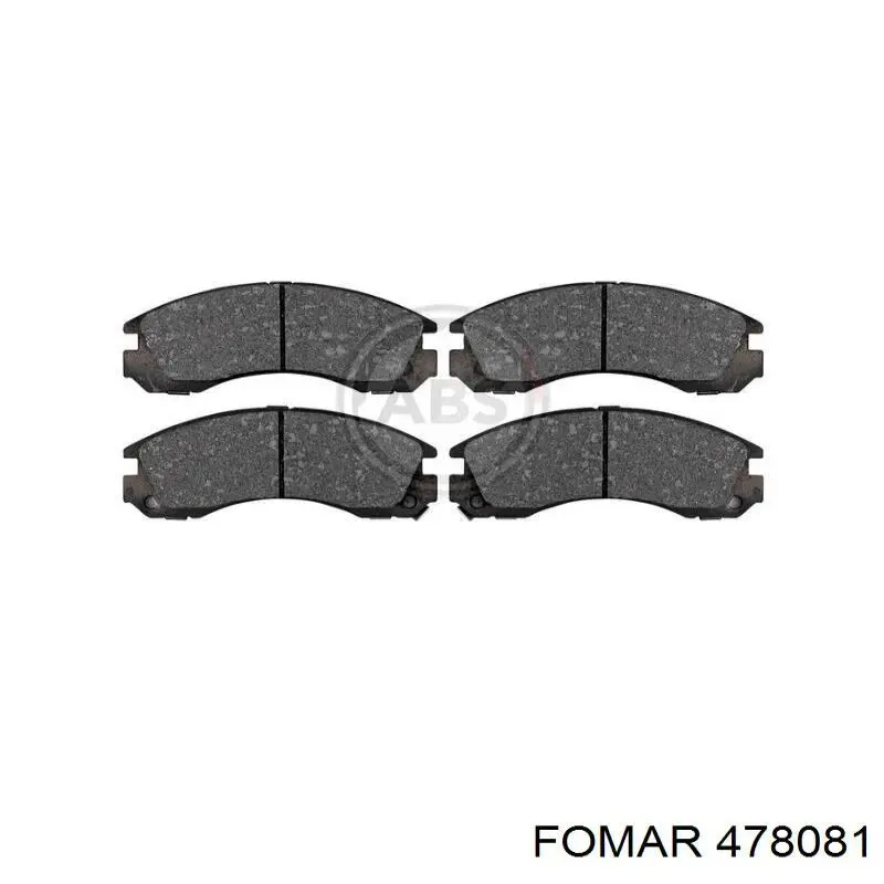 Klocki hamulcowe przednie tarczowe Fomar Roulunds 478081 cena, od 25,37 USD