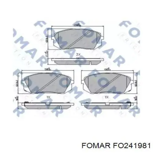 Klocki hamulcowe przednie tarczowe Eurorepar 1623056680 cena, od 27,35 USD