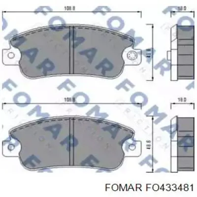 FO 433481 Fomar Roulunds klocki hamulcowe przednie tarczowe