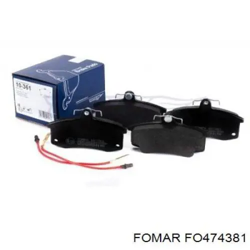 Do koszyka FO474381 Fomar Roulunds Klocki hamulcowe przednie tarczowe