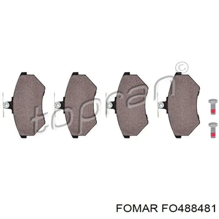 Klocki hamulcowe przednie tarczowe Fomar Roulunds FO488481 cena, od 22,31 USD