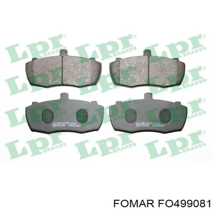 FO 499081 Fomar Roulunds klocki hamulcowe przednie tarczowe