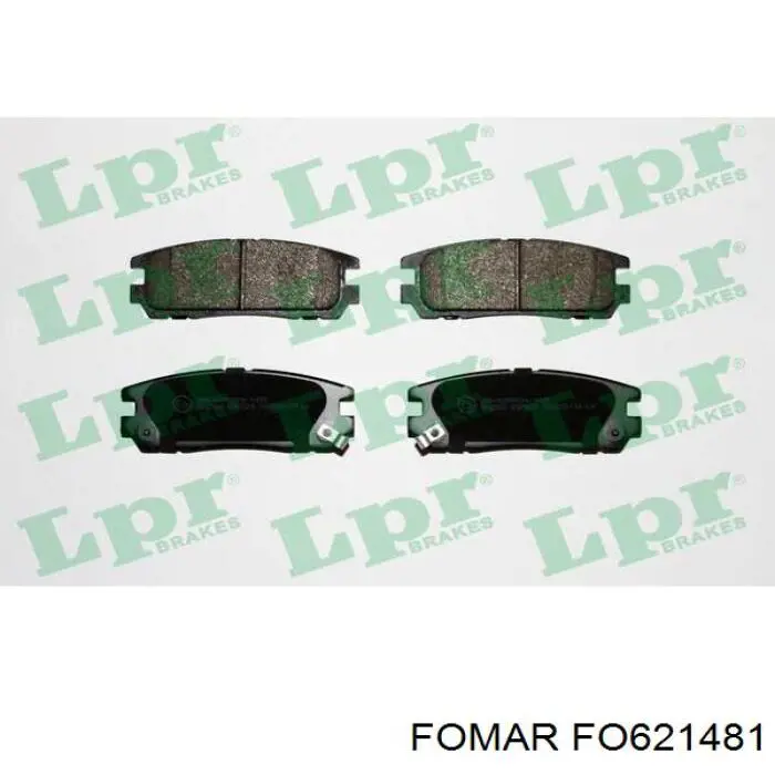 FO621481 Fomar Roulunds Okładziny (klocki) do hamulców tarczowych tylne