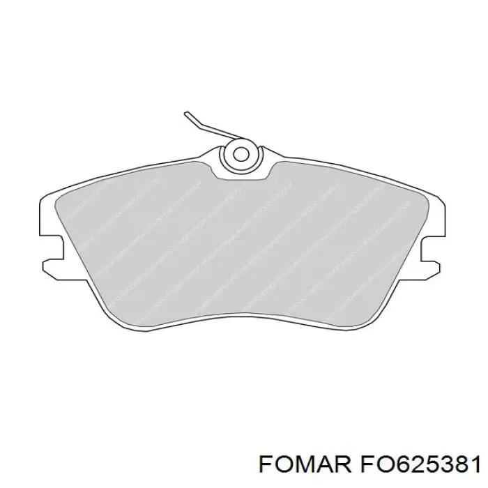 Klocki hamulcowe przednie tarczowe Fomar Roulunds FO625381 cena, od 26,79 USD