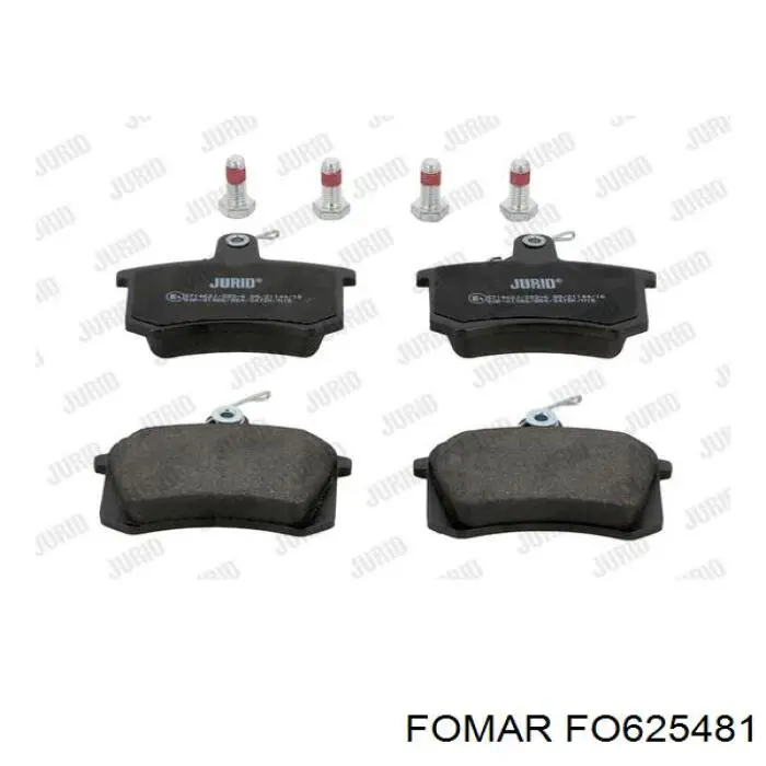 Okładziny (klocki) do hamulców tarczowych tylne Fomar Roulunds FO625481 cena, od 18,16 USD
