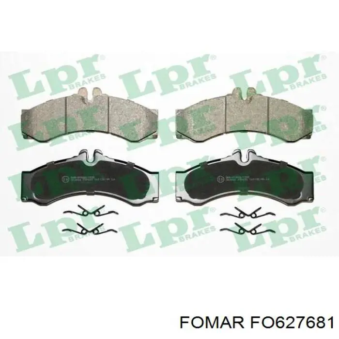 FO627681 Fomar Roulunds Klocki hamulcowe przednie tarczowe