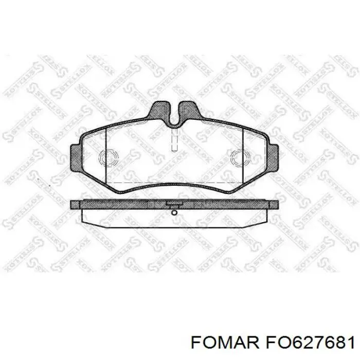 Klocki hamulcowe przednie tarczowe Fomar Roulunds FO627681 cena, od 18,51 USD