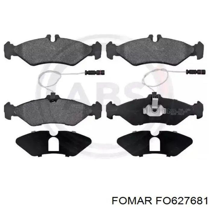 Do koszyka FO627681 Fomar Roulunds Klocki hamulcowe przednie tarczowe