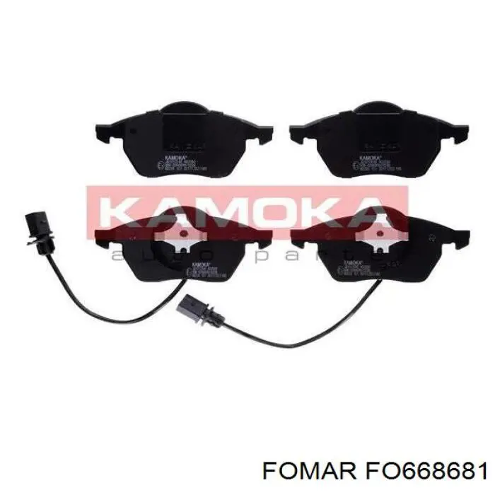 Klocki hamulcowe przednie tarczowe Fomar Roulunds FO668681 cena, od 43,03 USD