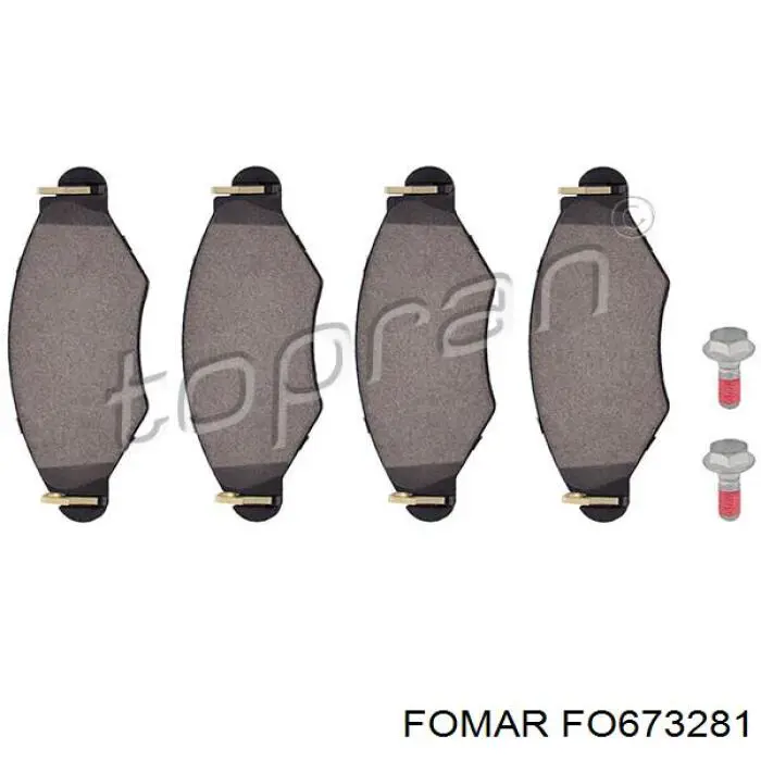 Klocki hamulcowe przednie tarczowe Fomar Roulunds FO673281 cena, od 24,07 USD