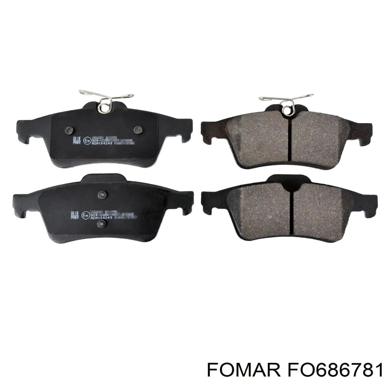 FO686781 Fomar Roulunds Okładziny (klocki) do hamulców tarczowych tylne