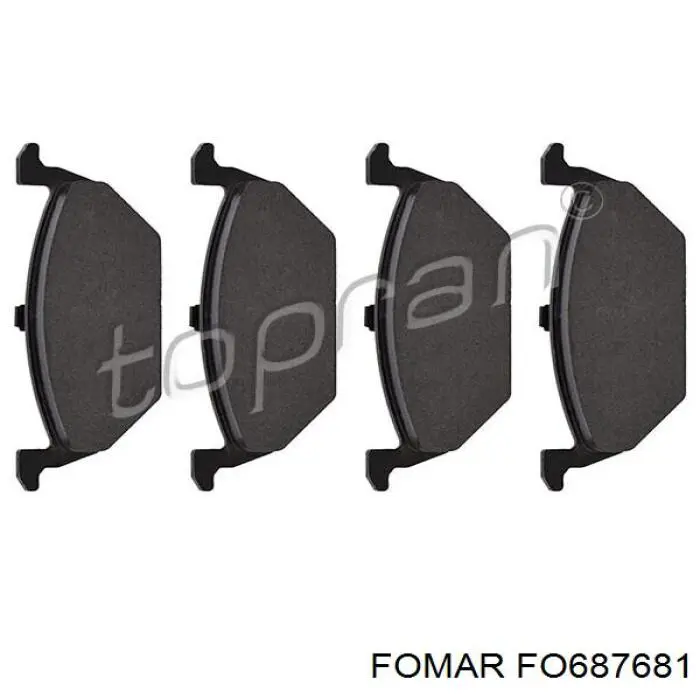 Klocki hamulcowe przednie tarczowe Fomar Roulunds FO687681 cena, od 35,13 USD