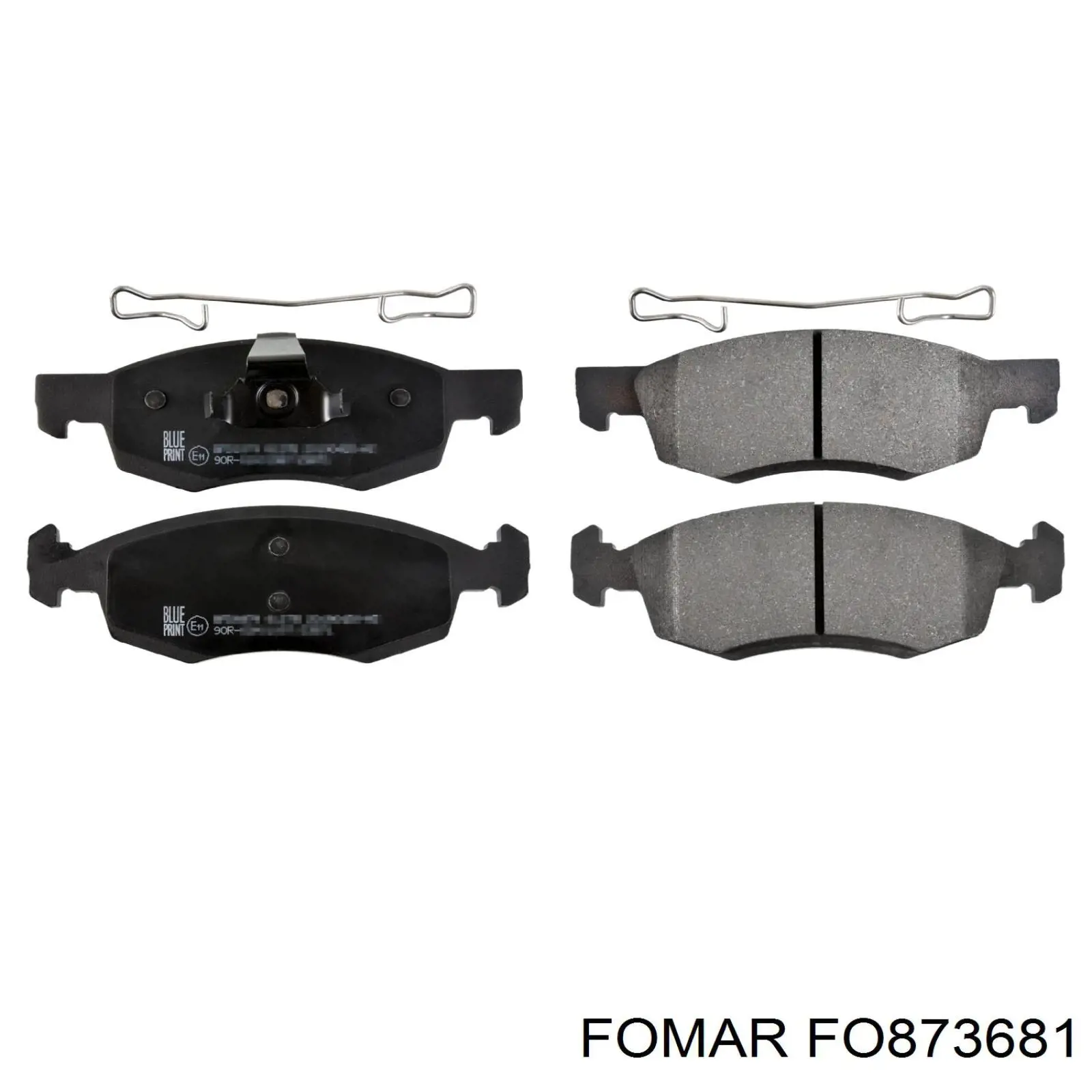 FO873681 Fomar Roulunds Klocki hamulcowe przednie tarczowe