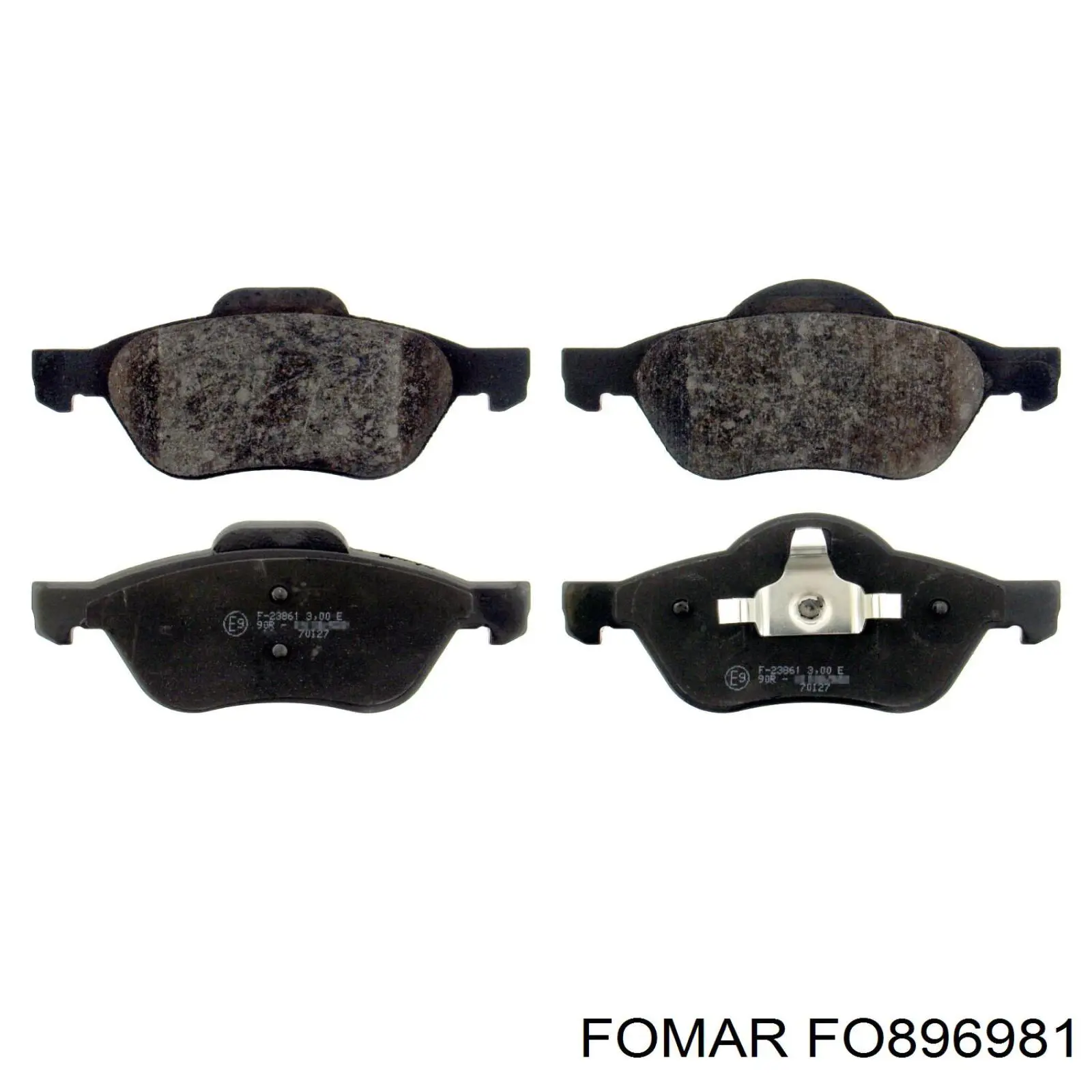 FO896981 Fomar Roulunds Klocki hamulcowe przednie tarczowe