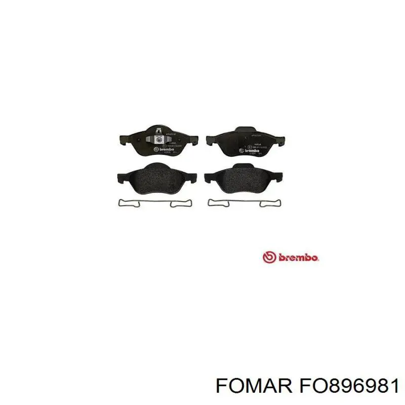 Do koszyka FO896981 Fomar Roulunds Klocki hamulcowe przednie tarczowe