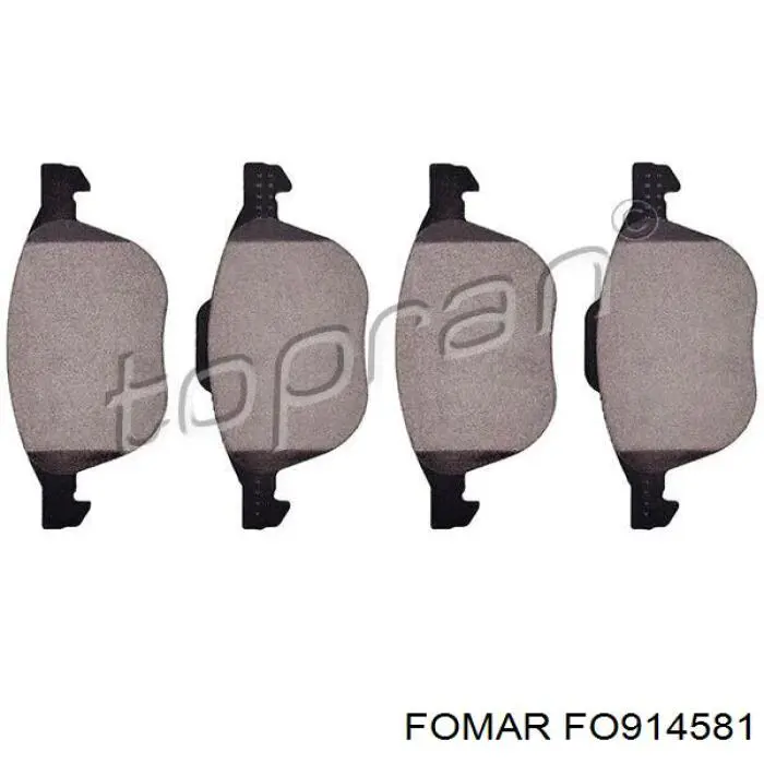 Klocki hamulcowe przednie tarczowe Fomar Roulunds FO914581 cena, od 28,92 USD