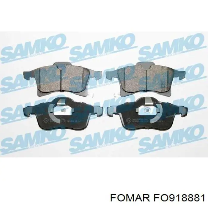 Klocki hamulcowe przednie tarczowe Fomar Roulunds FO918881 cena, od 28,64 USD
