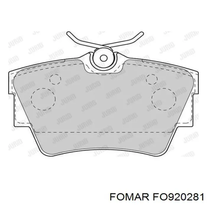 Okładziny (klocki) do hamulców tarczowych tylne Fomar Roulunds FO920281 cena, od 22,60 USD