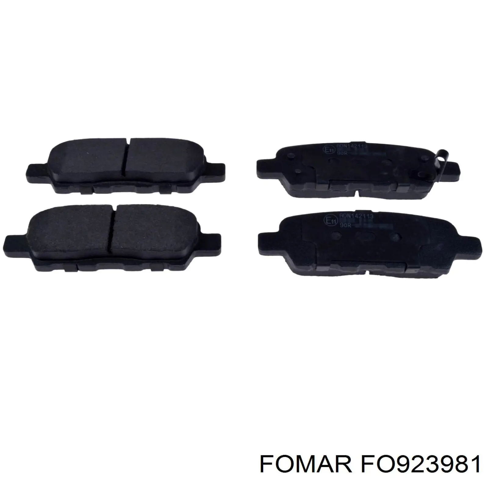 Okładziny (klocki) do hamulców tarczowych tylne Fomar Roulunds FO923981 cena, od 20,13 USD