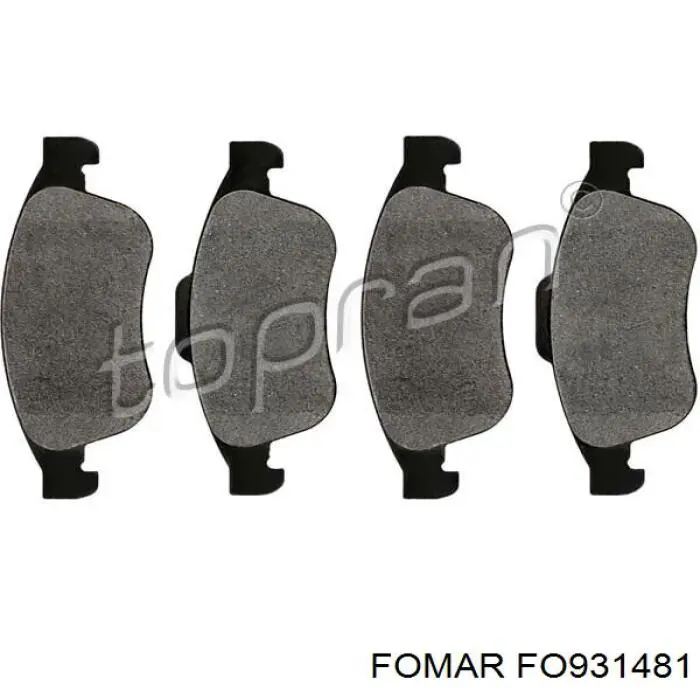 Klocki hamulcowe przednie tarczowe Fomar Roulunds FO931481 cena, od 26,24 USD