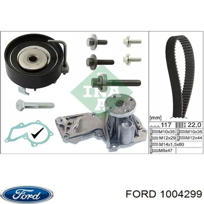Do koszyka 1004299 Ford Pasek rozrządu