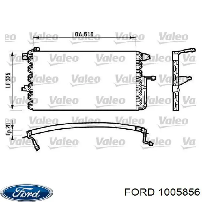 Chłodnica klimatyzacji Ford Fiesta Mk3 hatchback (GFJ) (1989 - 1995) cena, od 56,28 USD