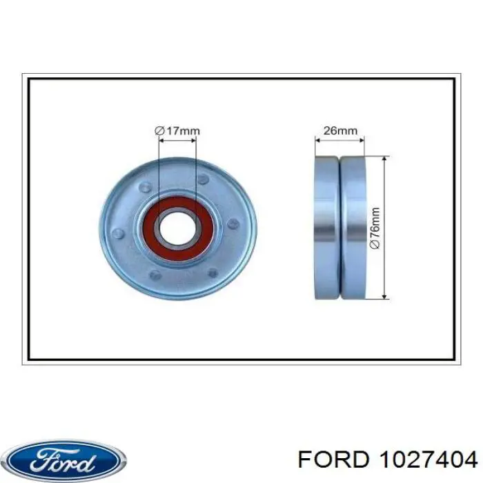 Napinacz paska napędowego Ford 1027404 cena, od 20,51 USD