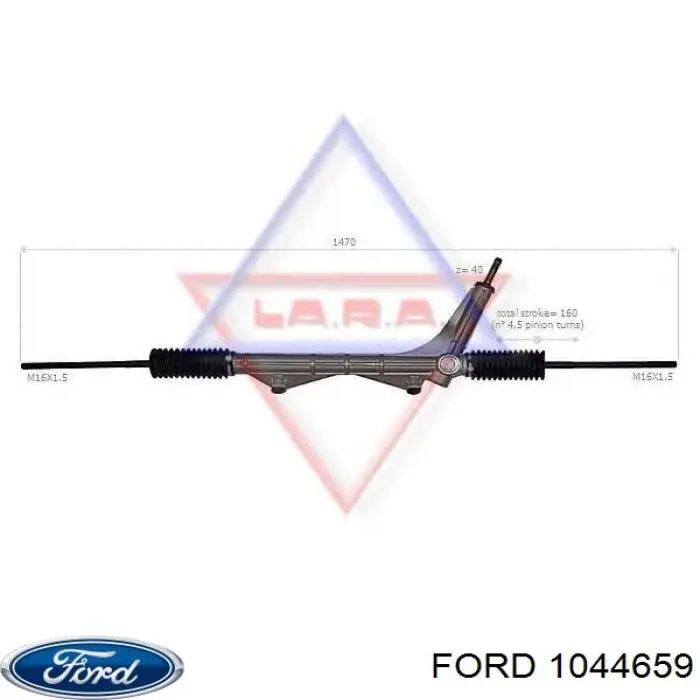 1044659 Ford Listwa kierownicza (maglownica)