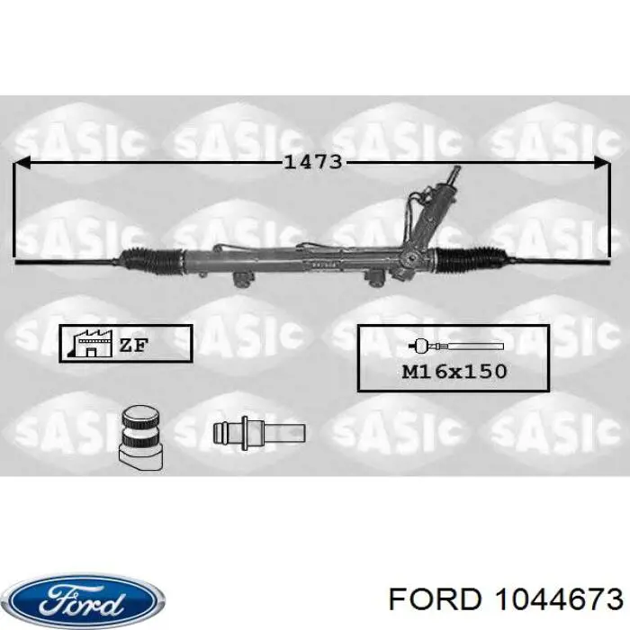 Do koszyka 1044673 Ford Listwa kierownicza (maglownica)
