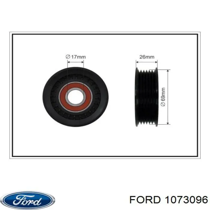 Napinacz paska napędowego Ford 1073096 cena, od 44,10 USD