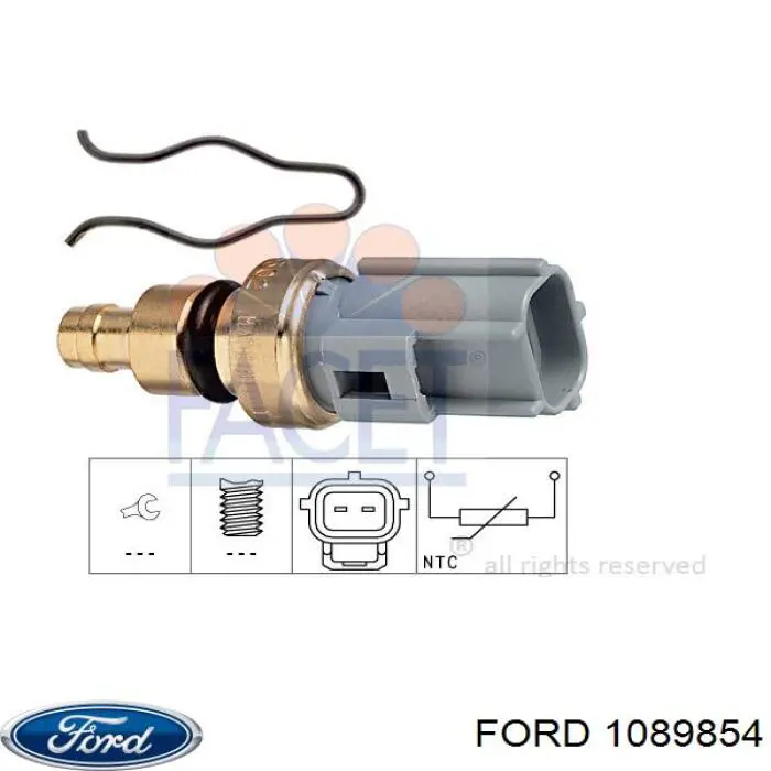 Do koszyka 1089854 Ford Czujnik temperatury płynu chłodzącego