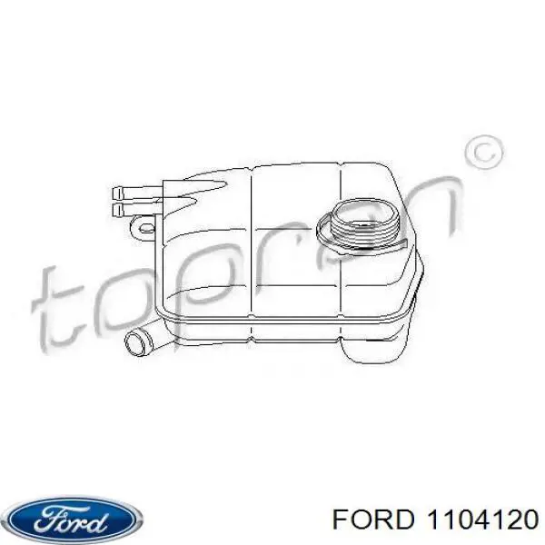 Zbiorniczek wyrównawczy układu chłodzenia Ford 1104120 cena, od 83,76 USD