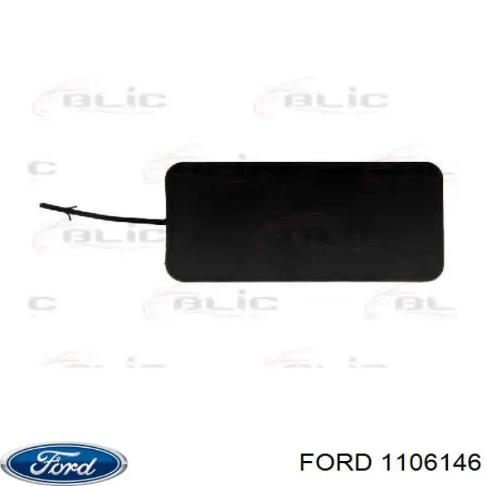 Zaślepka haku holowniczego zderzaka przednia Ford 1106146 cena, od 16,44 USD