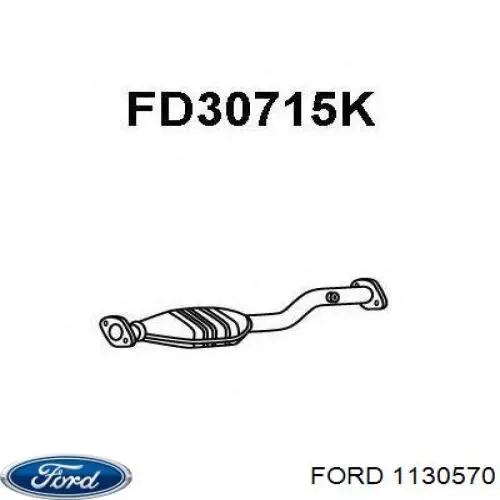 Do koszyka 1130570 Ford Konwerter-katalizator