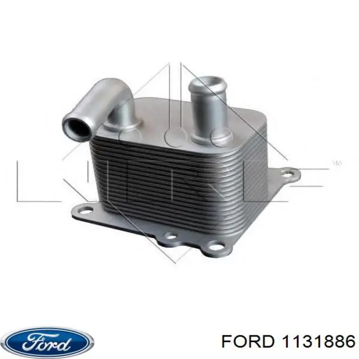 Do koszyka 1131886 Ford Chłodnica oleju, pod filtrem