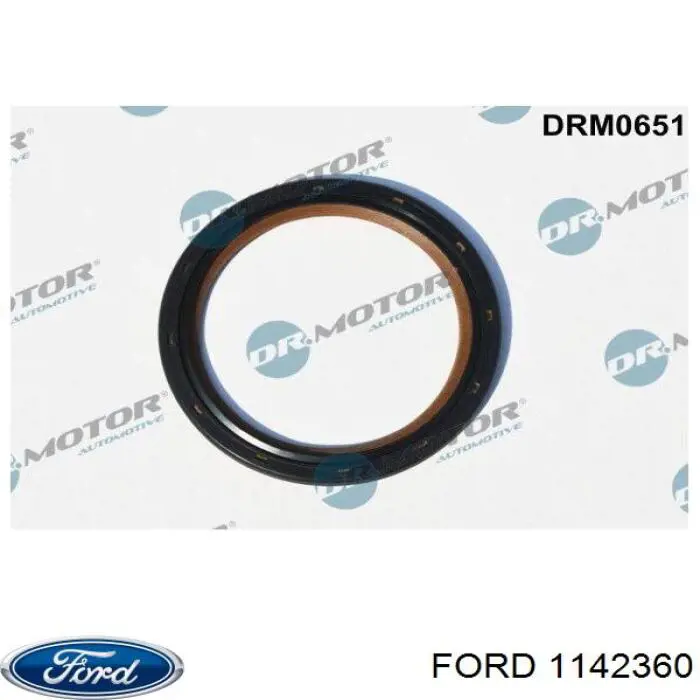 Do koszyka 1142360 Ford Uszczelniacz wału korbowego silnika tylny