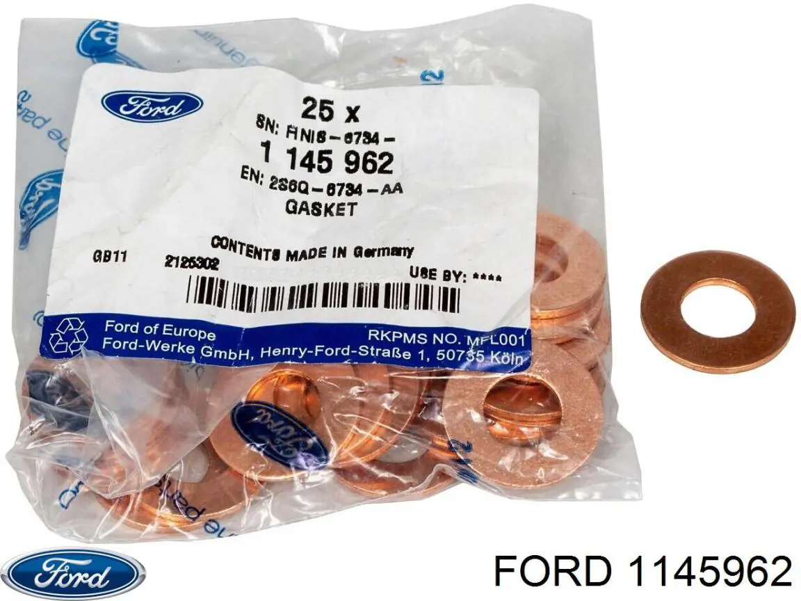 Do koszyka 1145962 Ford Uszczelka korka miski olejowej