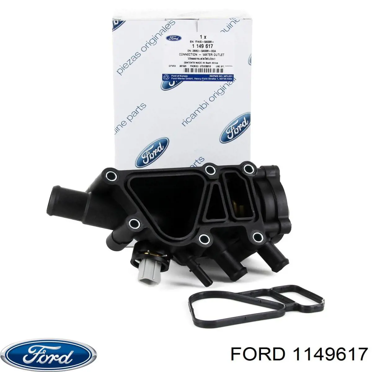 Do koszyka 1149617 Ford Obudowa termostatu