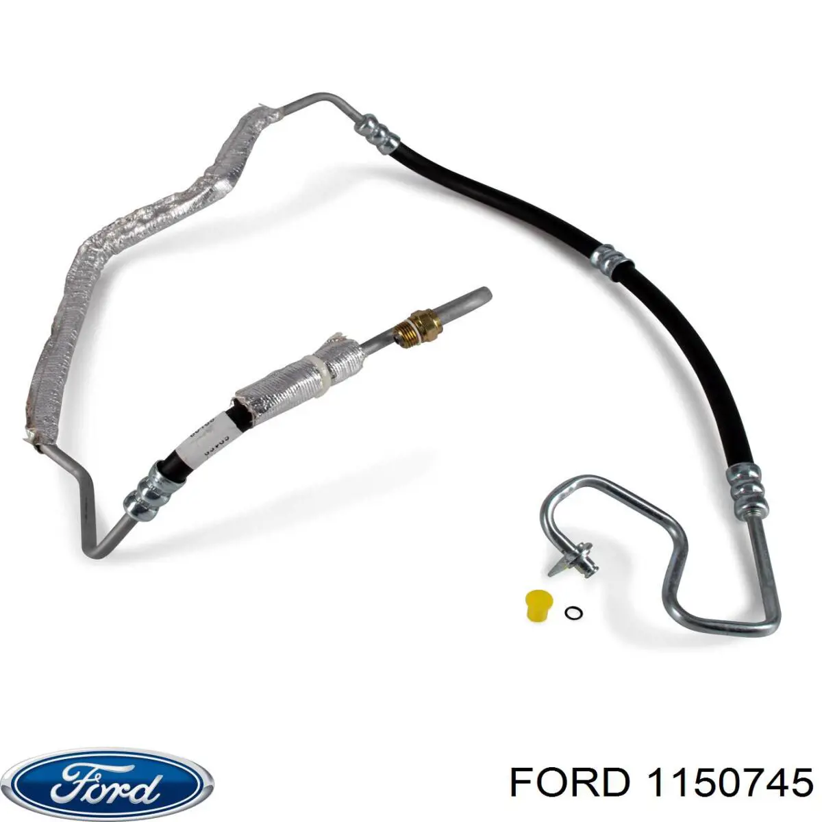 Przewód hydraulicznego układu wspomagania wysokiego ciśnienia, od pompy do maglownicy (mechanizmu) Ford 1150745 cena, od 110,93 USD