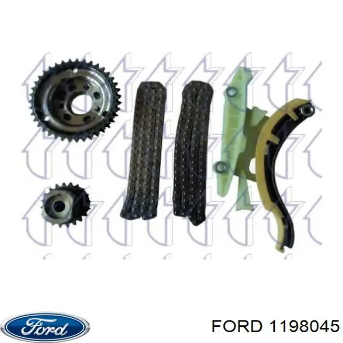 Uszczelniacz wału korbowego przedni Ford 1198045