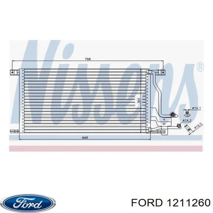 1211260 Ford Chłodnica klimatyzacji